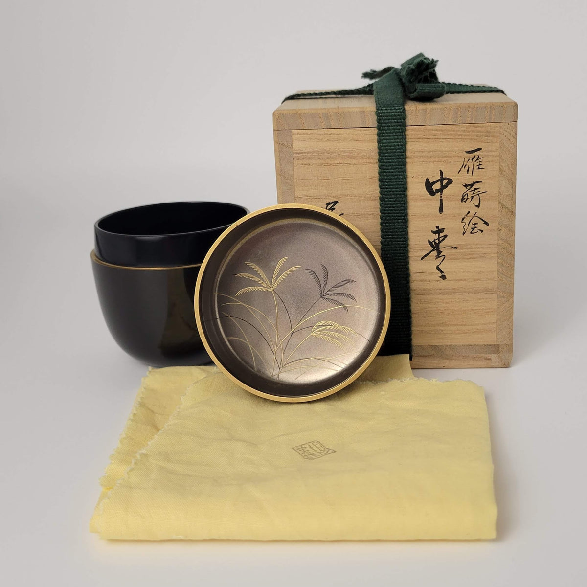Japanse Maki-e Natsume - Ganzen in de herfst –Tsukamoto Noriyoshi 塚本規義