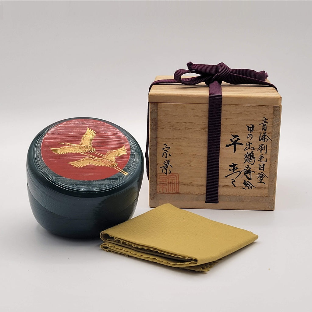 Natsume Hinode-tsuru 日の出鶴 by Miyata Munekage 宮田宗景, Echizen